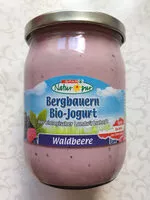 Mängden socker i Bergbauern Bio-Jogurt Waldbeere