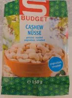Mängden socker i Cashew Nüsse