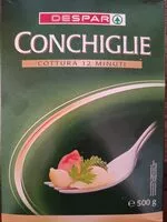 Mängden socker i Conchiglie
