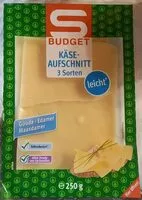 Mängden socker i Käse-Aufschnitt 3 Sorten