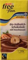 Mängden socker i Bio-Vollmilch-Schokolade mit Haselnüssen
