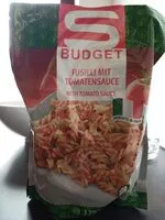 Mängden socker i Fusilli mit Tomatensauce