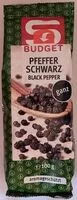 Mängden socker i Pfeffer schwarz, ganz