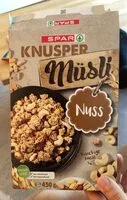 Mängden socker i Knusper musli