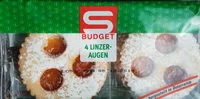 Mängden socker i 4 Linzer-Augen