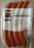 Mängden socker i Debreziner