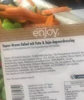 Mängden socker i Super-Green-Salad mit Feta