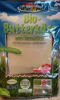 Mängden socker i bio butterkäse aus heumilch