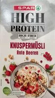 Mängden socker i High Protein Knusper-Müsli Rote Beeren