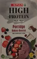 Mängden socker i High protein, porridge kokos-beeren