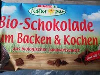 Mängden socker i Bio-Schokolade zum Backen und Kochen