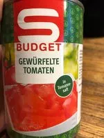 Mängden socker i Gewürfelte Tomaten in Tomatensaft - pasteurisiert