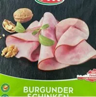 Mängden socker i Burgunderschinken