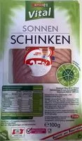 Mängden socker i Sonnen Schinken