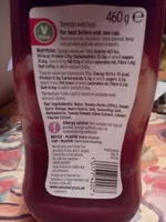 Mängden socker i Tomato ketchup