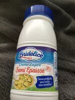 Mängden socker i Crème légère semi epaisse
