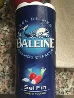 Mängden socker i Sel de Mer Sel Fin - La Baleine - 550g