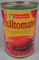 Mängden socker i Schältomaten im eigenen Saft