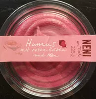 Mängden socker i Hummus mit roten Rüben und Kren