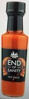 Mängden socker i End Of Sanity Hot Sauce