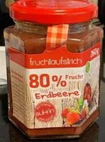 Mängden socker i Fruchtaufstrich Erdbeere