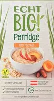 Mängden socker i Porridge mit Früchten