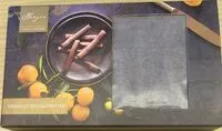 Mängden socker i Orangetten zartbitter