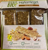 Mängden socker i Haferriegel Nuss Mandel