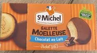 Mängden socker i Galette moelleuse Chocolat au lait