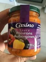 Mängden socker i Sauce poivrons aubergine - Casino - 190g