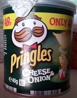 Mängden socker i Pringles cheese & onion
