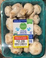 Mängden socker i Whole white mushrooms