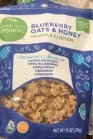 Mängden socker i Blueberry oats and honey granola clusters