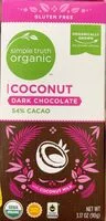 Mängden socker i Simple truth organic coconut dark chocolate 54% Coco