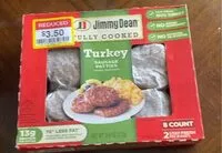 Mängden socker i Fully Cooked Turkey Sausage Patties