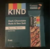 Mängden socker i Dark chocolate nuts and sea salt