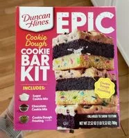 Mängden socker i Epic cookie dough cookie bar kit