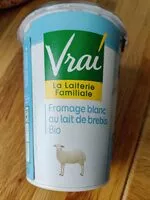 Mängden socker i Fromage blanc au lait de brebis bio
