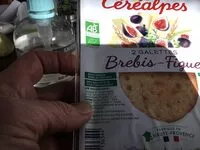 Mängden socker i 2 galettes brebis-figues