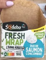 Mängden socker i Le fresh wrap duo de saumon concombre