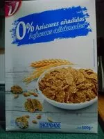 Mängden socker i Copos de trigo 0%