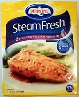 Mängden socker i  Steam Fresh 2x Thai Coconut Curry Fish Fillets