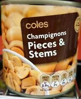 Mängden socker i Champignons pieses and stems