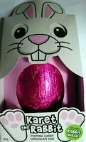Mängden socker i Karet the Rabbit Popping Candy Chocolate Egg with Mask