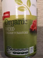 Mängden socker i Organic italian tomatoes diced