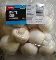 Mängden socker i Coles Australian White Cup Mushrooms