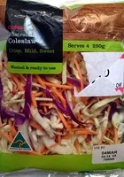 Mängden socker i Australian Coleslaw