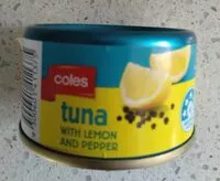 Mängden socker i Coles Tuna with Lemon and Pepper