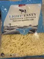 Mängden socker i Light Tasty Shredded Cheddar