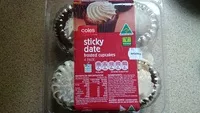 Mängden socker i Coles Sticky Date Frosted Cupcakes